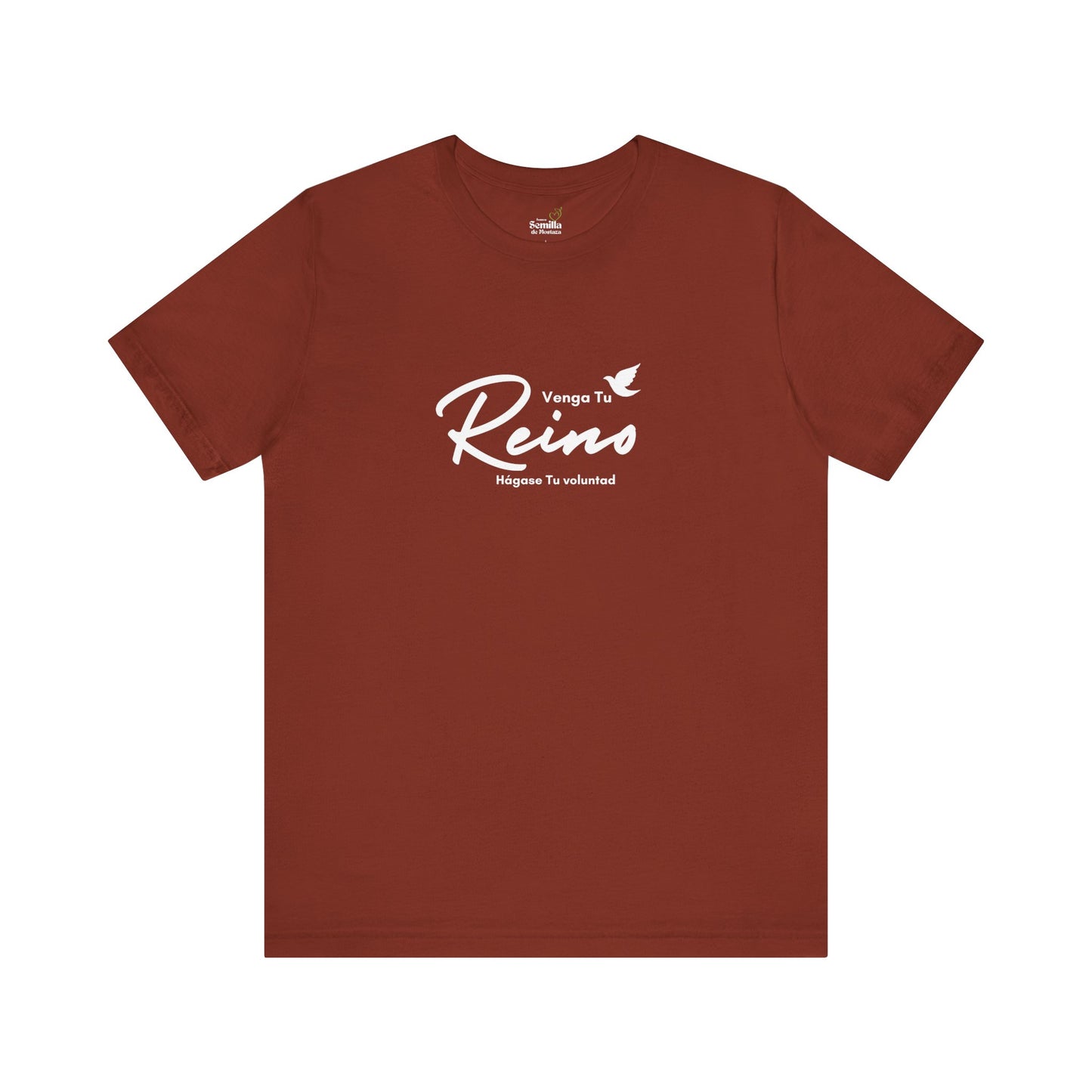 Camiseta Cristiana Unisexo - "Venga tu Reino" Mateo 6:10 Bible Verse Shirt - Christian T-Shirt Unisex - Somos Semilla De Mostaza
