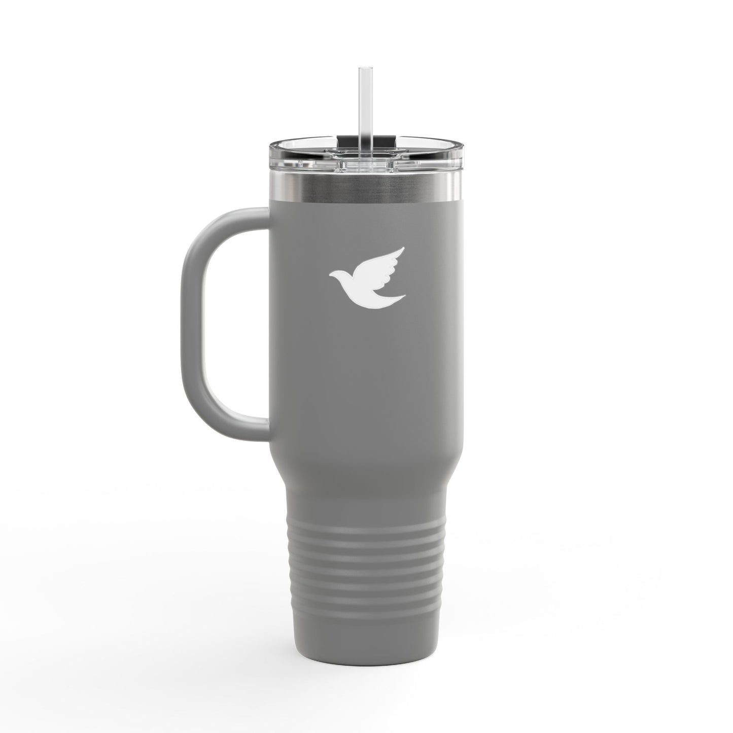 Taza Termica de Fe con Popote 1.18L - Christian Insulated Tumbler 40oz - "Venga Tu Reino" Mateo 6:10 - Spanish Bible Verse Travel Mug with Straw - Somos Semilla De Mostaza