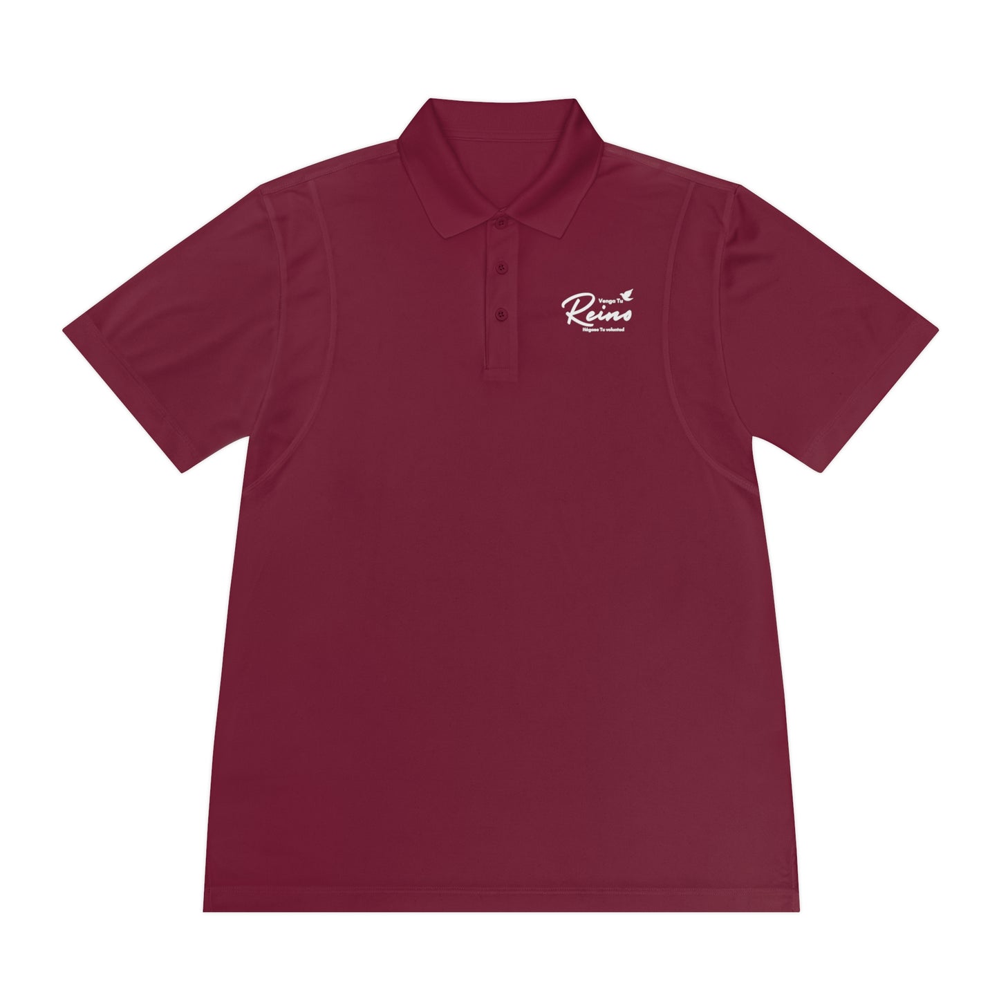Polo Deportivo para Hombre Cristiano - Christian Men's Sport Polo Shirt - Mateo 6:10 - Moisture-wicking Faith-Based Activewear - Somos Semilla De Mostaza