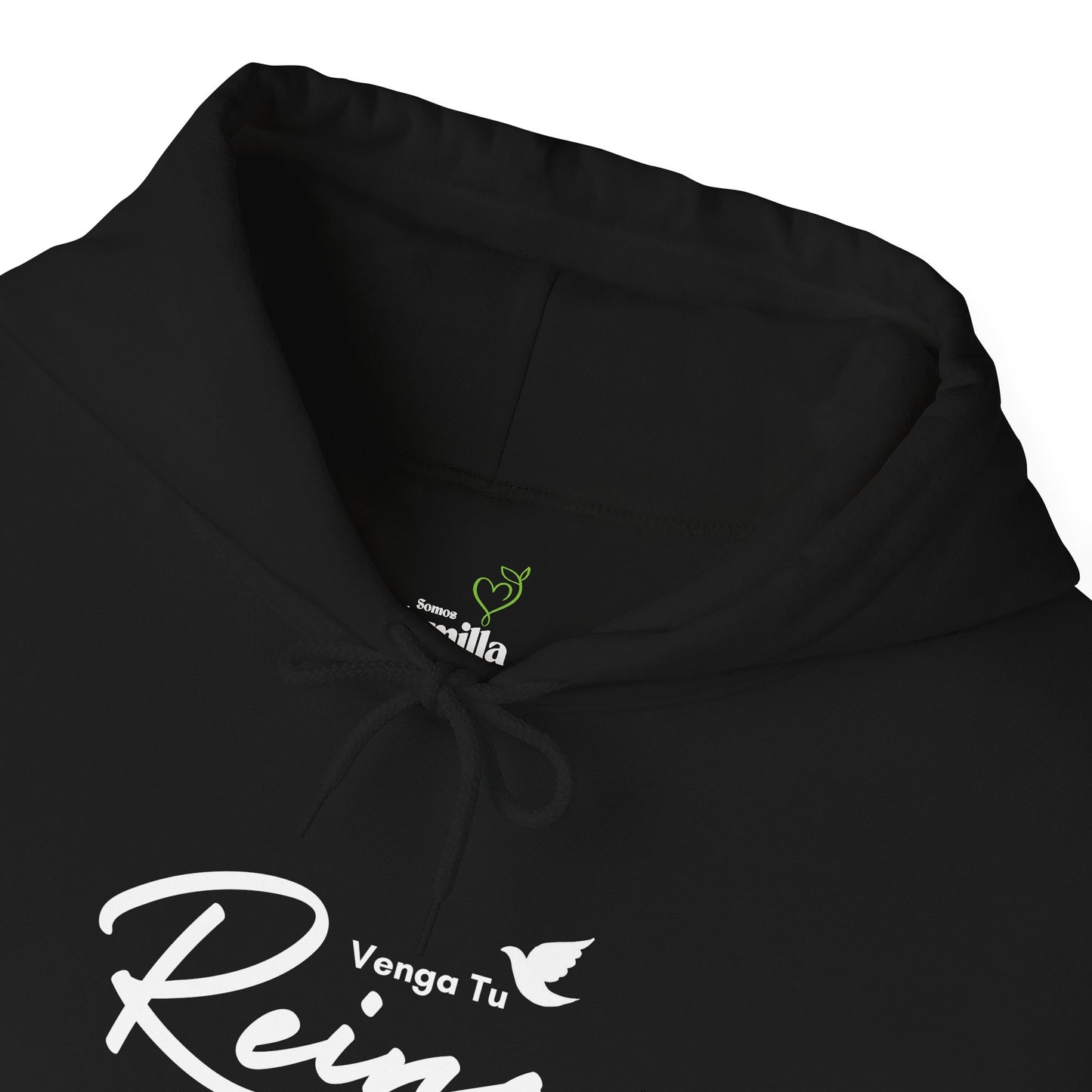 Sudadera Cristiana con Gorro - "Venga tu Reino" Mateo 6:10 - Christian Hoodie - Unisex Faith Sweatshirt in Black, Maroon, Navy