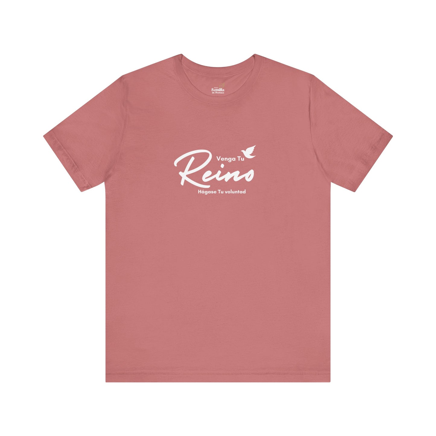 Camiseta Cristiana Unisexo - "Venga tu Reino" Mateo 6:10 Bible Verse Shirt - Christian T-Shirt Unisex - Somos Semilla De Mostaza