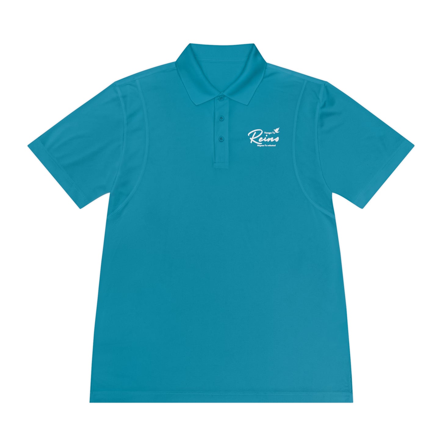 Polo Deportivo para Hombre Cristiano - Christian Men's Sport Polo Shirt - Mateo 6:10 - Moisture-wicking Faith-Based Activewear - Somos Semilla De Mostaza