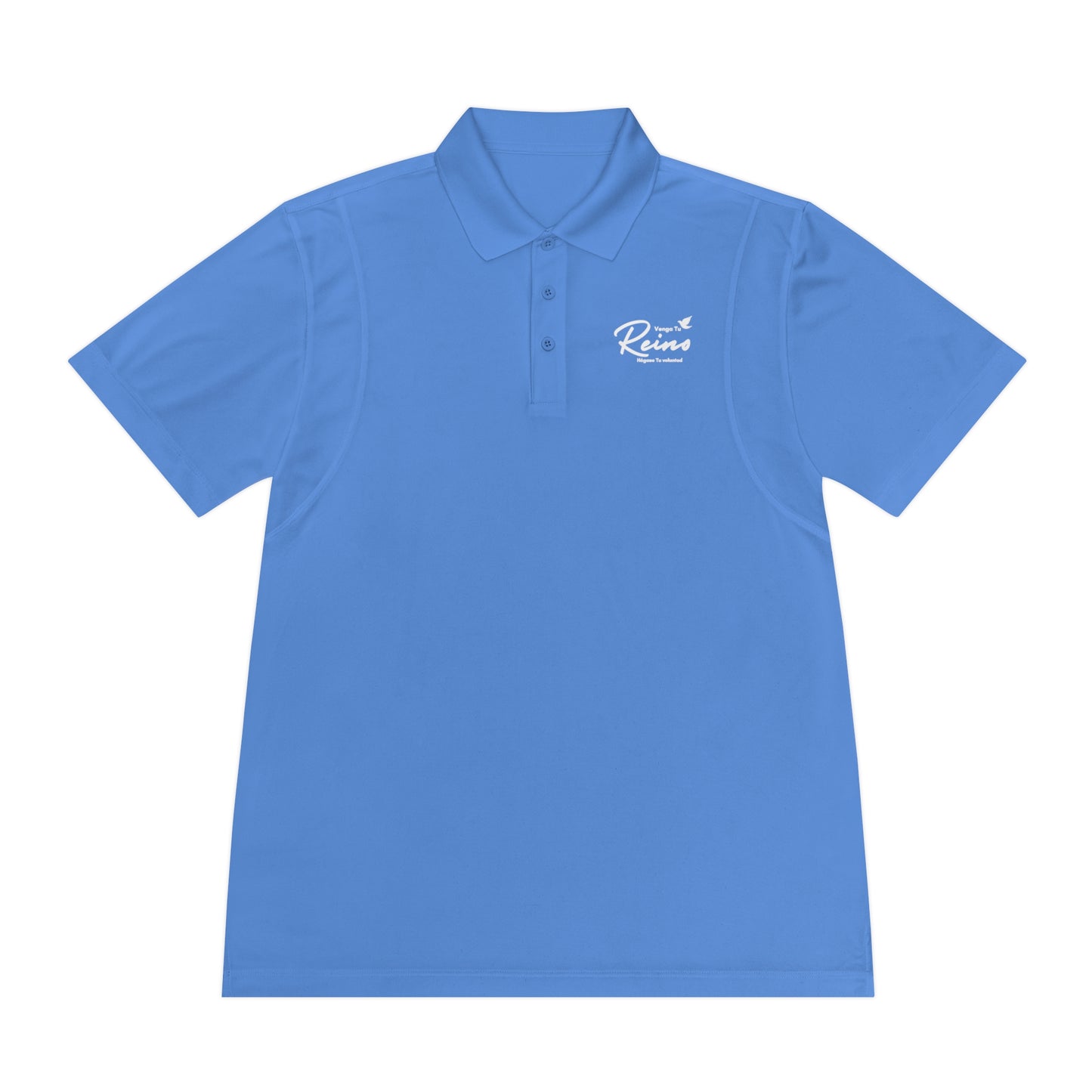 Polo Deportivo para Hombre Cristiano - Christian Men's Sport Polo Shirt - Mateo 6:10 - Moisture-wicking Faith-Based Activewear - Somos Semilla De Mostaza