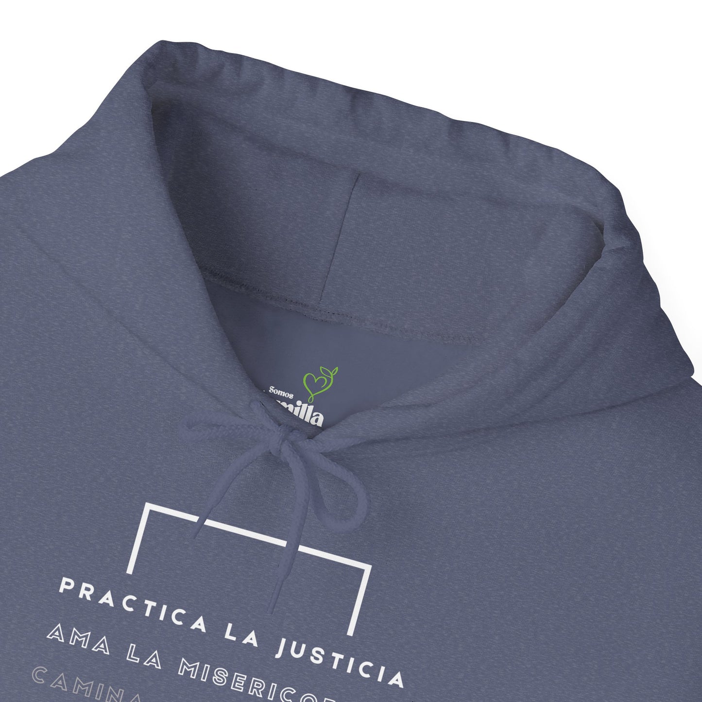 Sudadera Cristiana Unisex con Gorro - "Practica la justicia, ama la misericordia, camina con humildad" Miqueas 6:8 - Christian Hoodie - Somos Semilla De Mostaza