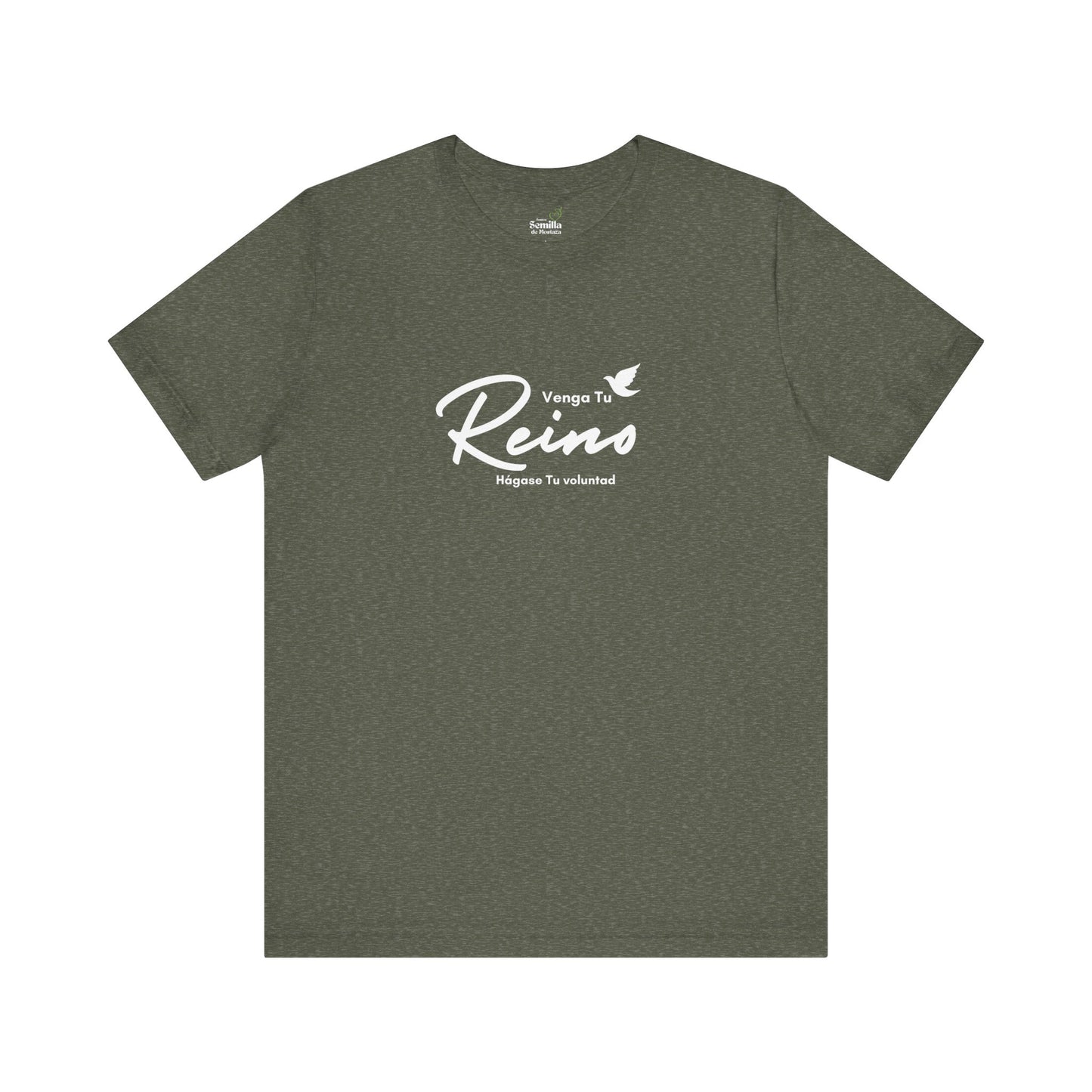 Camiseta Cristiana Unisexo - "Venga tu Reino" Mateo 6:10 Bible Verse Shirt - Christian T-Shirt Unisex - Somos Semilla De Mostaza