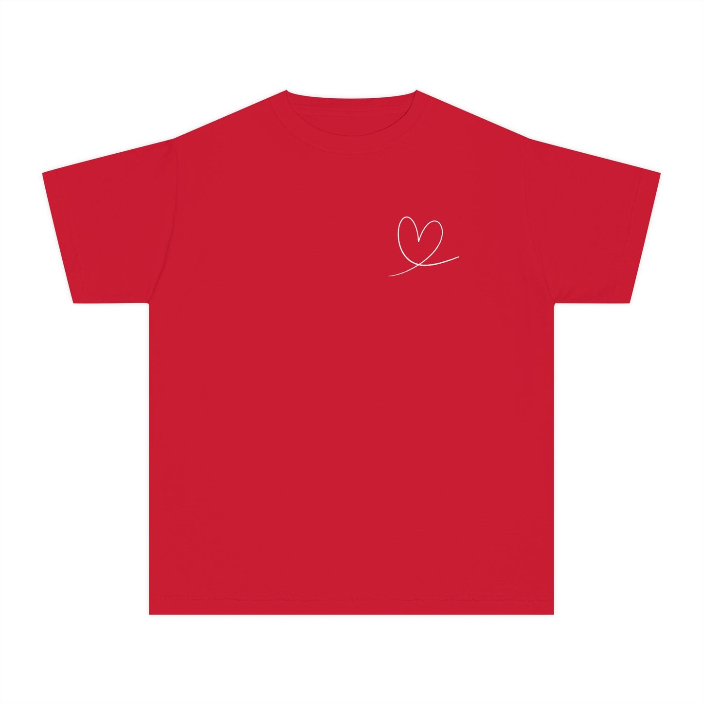 Playera Cristiana Infantil – Salmo 138:8 Diseño Corazón | Christian Kids T-Shirt – Heart Design