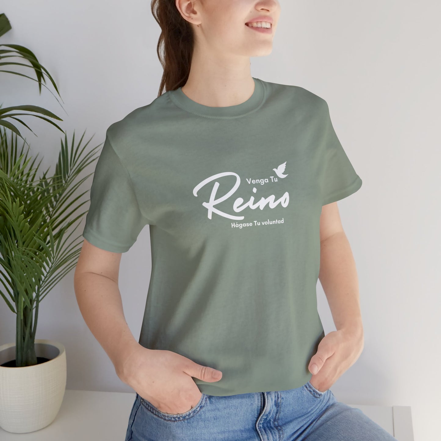 Camiseta Cristiana Unisexo - "Venga tu Reino" Mateo 6:10 Bible Verse Shirt - Christian T-Shirt Unisex - Somos Semilla De Mostaza