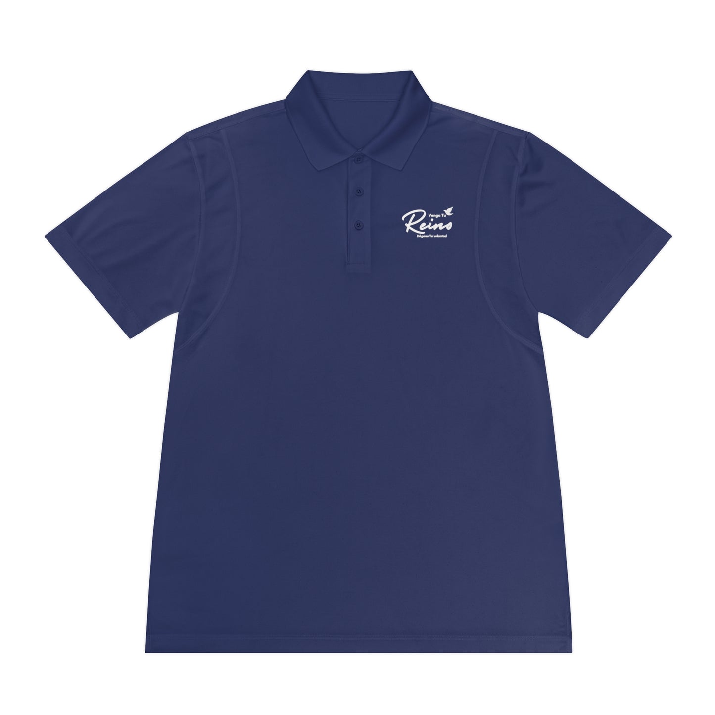 Polo Deportivo para Hombre Cristiano - Christian Men's Sport Polo Shirt - Mateo 6:10 - Moisture-wicking Faith-Based Activewear - Somos Semilla De Mostaza