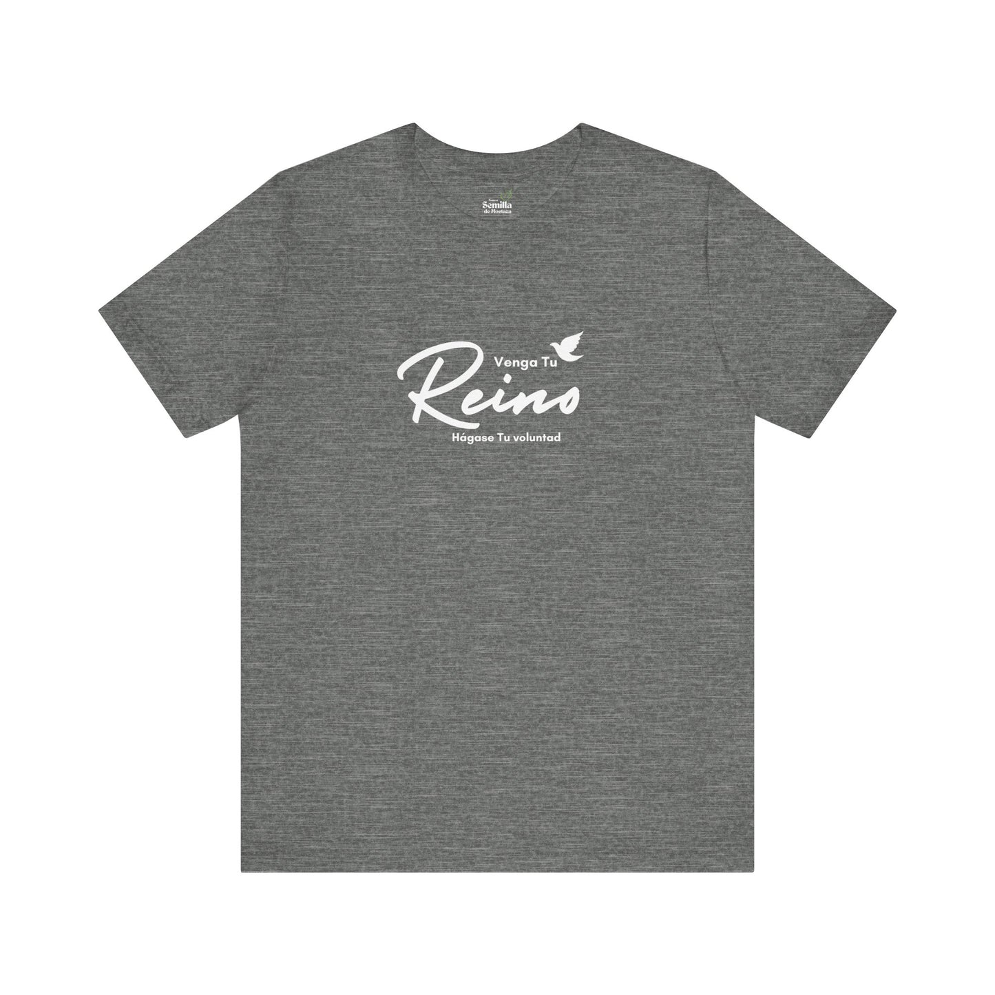 Camiseta Cristiana Unisexo - "Venga tu Reino" Mateo 6:10 Bible Verse Shirt - Christian T-Shirt Unisex - Somos Semilla De Mostaza