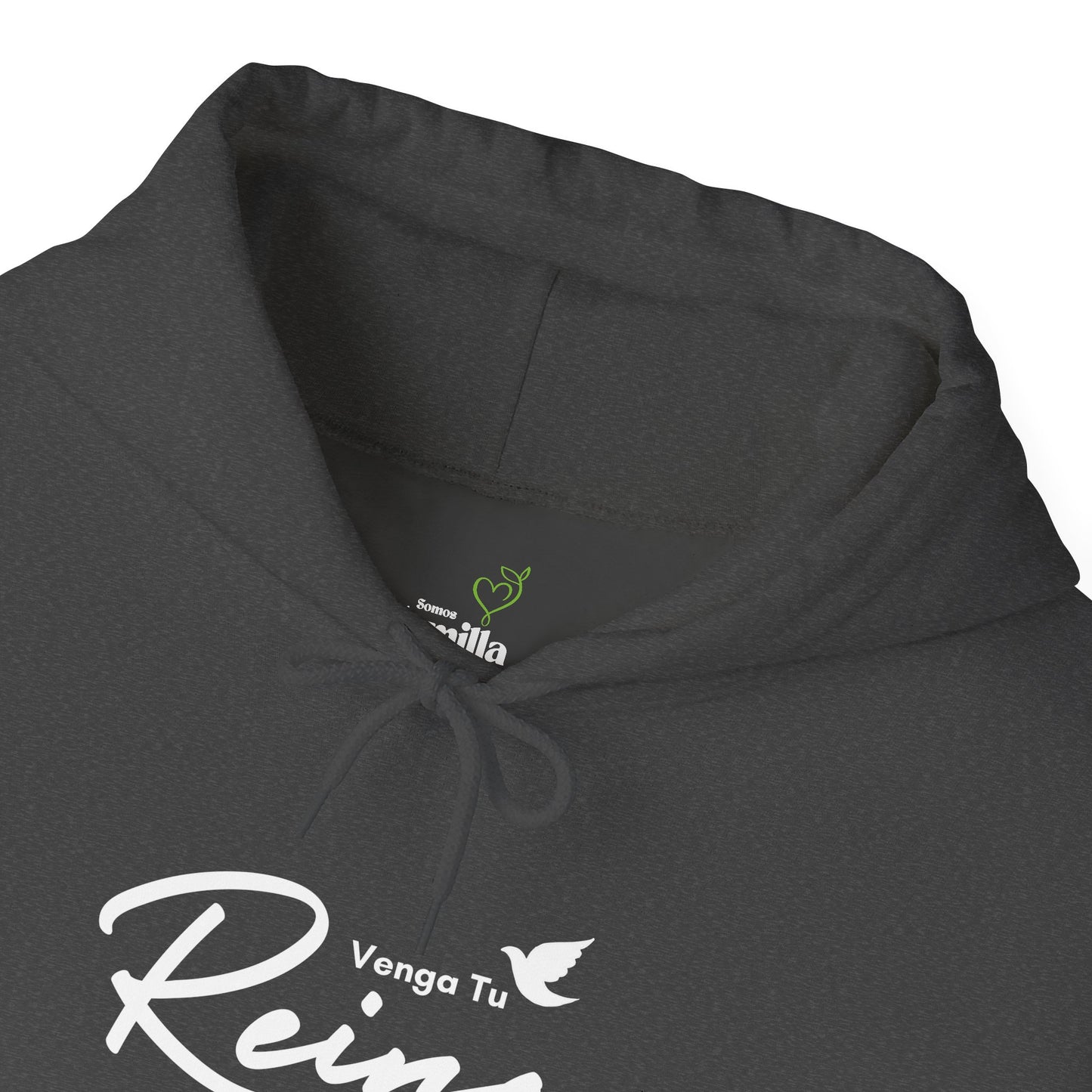 Sudadera Cristiana con Gorro - "Venga tu Reino" Mateo 6:10 - Christian Hoodie - Unisex Faith Sweatshirt in Black, Maroon, Navy