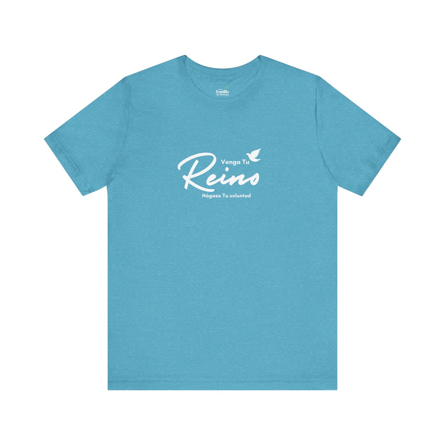 Camiseta Cristiana Unisexo - "Venga tu Reino" Mateo 6:10 Bible Verse Shirt - Christian T-Shirt Unisex - Somos Semilla De Mostaza