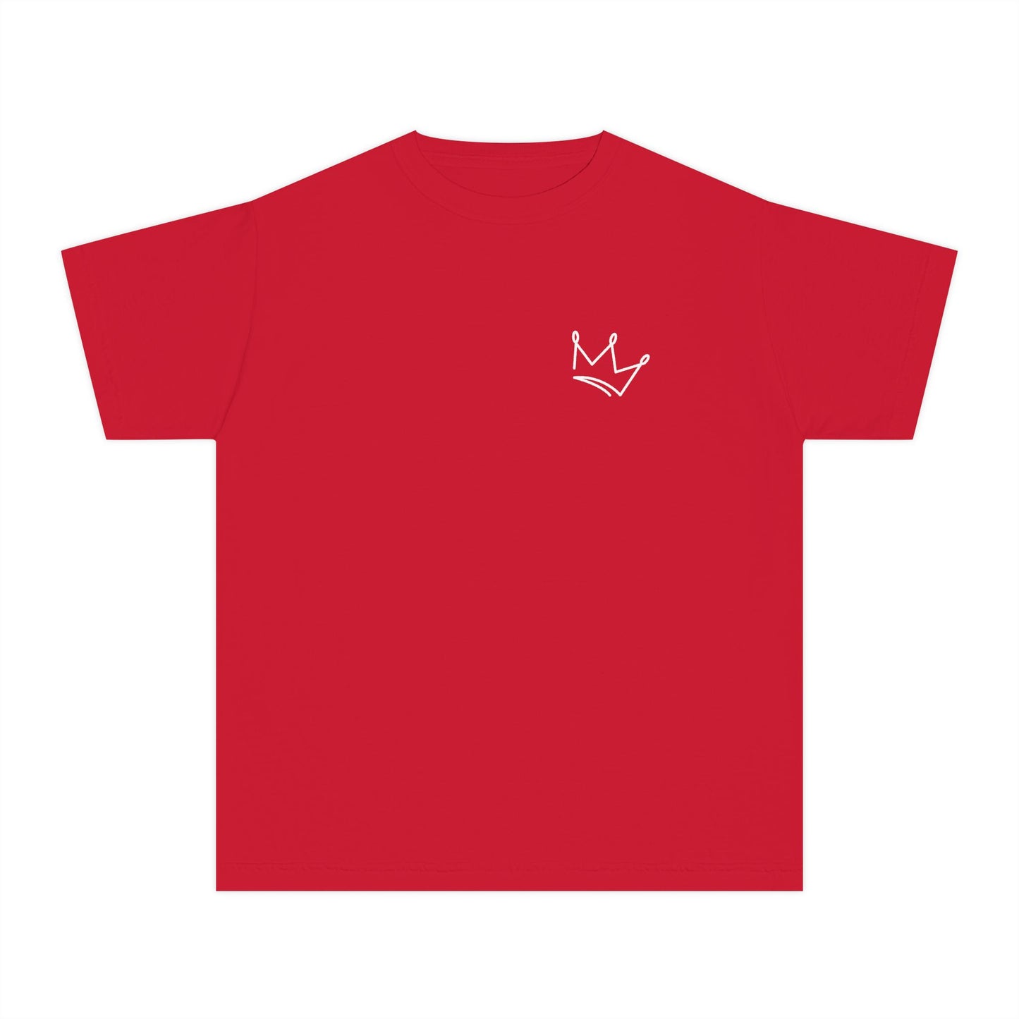 Playera Cristiana Infantil – Salmo 138:8 Diseño Corona | Christian Kids T-Shirt – Crown Design