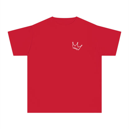 Playera Cristiana Infantil – Salmo 138:8 Diseño Corona | Christian Kids T-Shirt – Crown Design