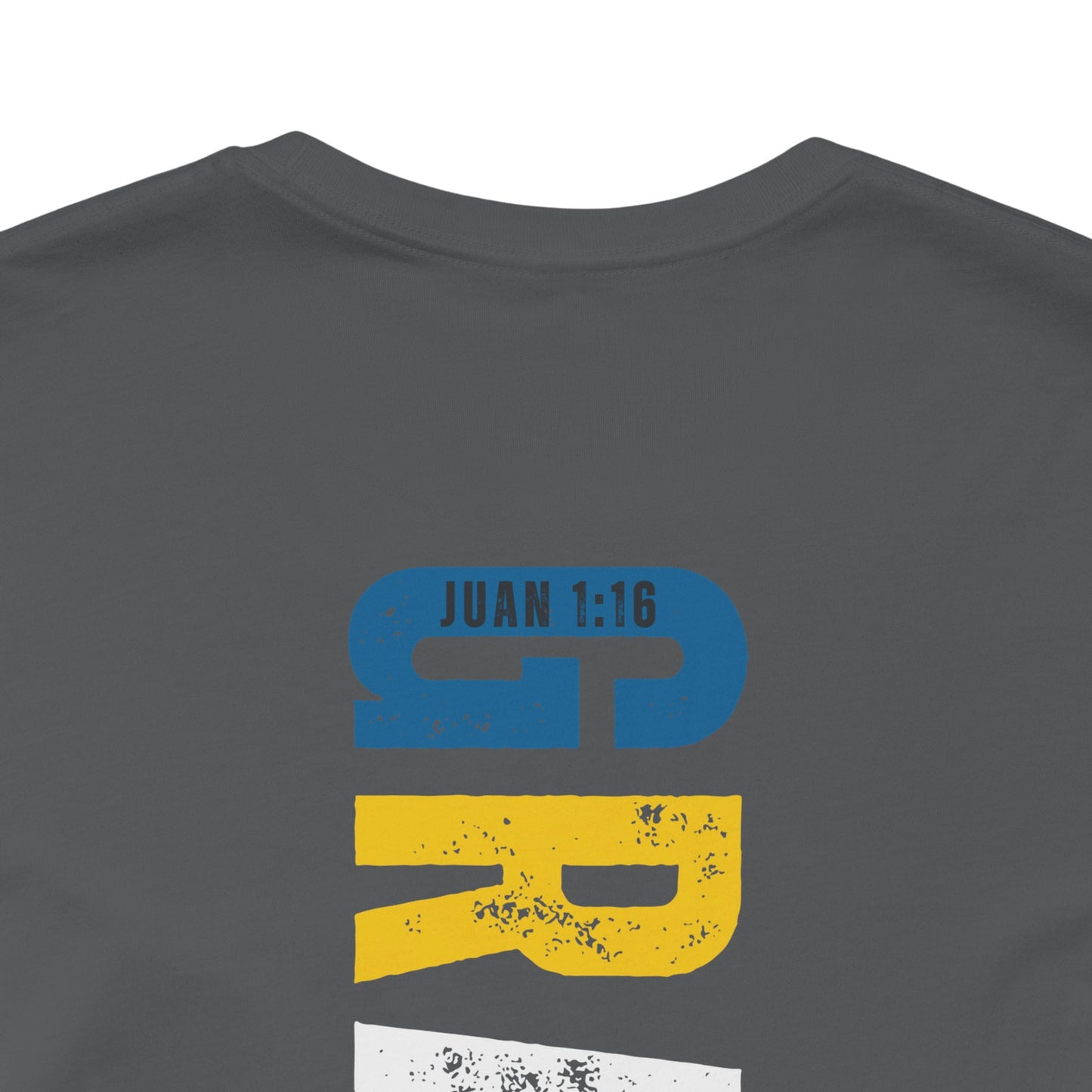 Camiseta Cristiana “Gracia sobre gracia” Juan 1:16 - Unisex Faith Apparel - Christian T-Shirt with Spanish Bible Verse