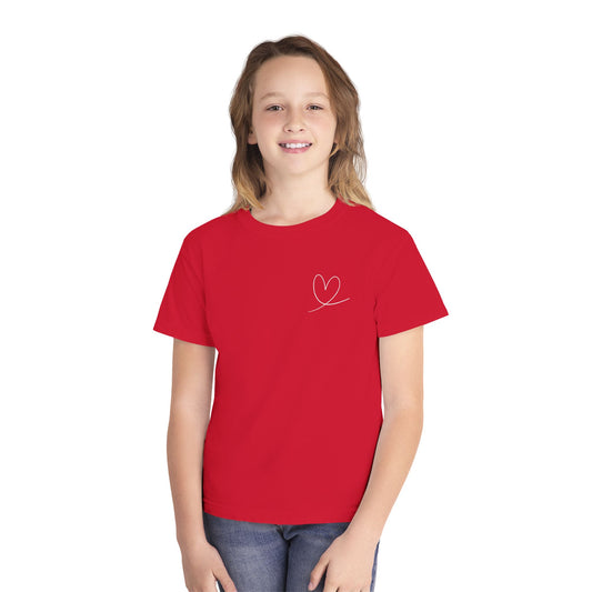 Playera Cristiana Infantil – Salmo 138:8 Diseño Corazón | Christian Kids T-Shirt – Heart Design
