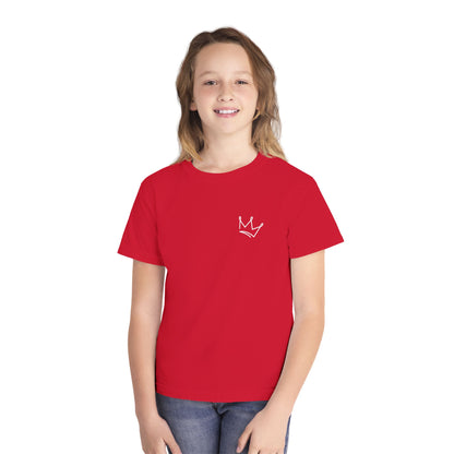 Playera Cristiana Infantil – Salmo 138:8 Diseño Corona | Christian Kids T-Shirt – Crown Design
