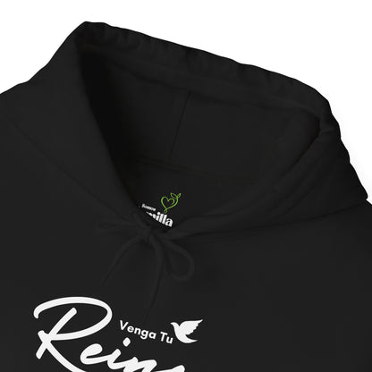 Sudadera Cristiana con Gorro - "Venga tu Reino" Mateo 6:10 - Christian Hoodie - Unisex Faith Sweatshirt in Black, Maroon, Navy