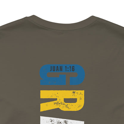 Camiseta Cristiana “Gracia sobre gracia” Juan 1:16 - Unisex Faith Apparel - Christian T-Shirt with Spanish Bible Verse