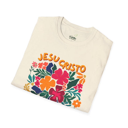 "Jesucristo es el Señor" Floral T-Shirt