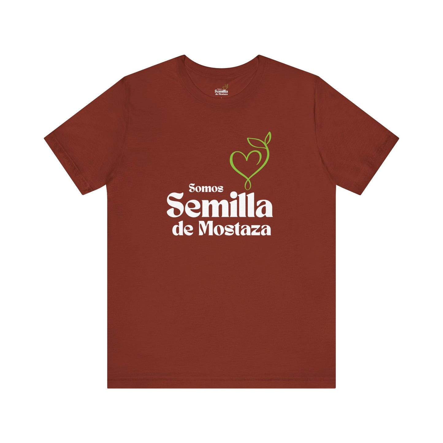 Camiseta Cristiana Unisexo - Logo "Somos Semilla de Mostaza" - Christian Unisex T-Shirt - Somos Semilla De Mostaza