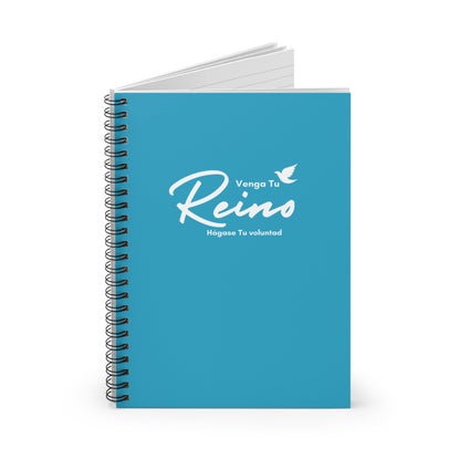 Venga tu Reino Spiral Notebook in Teal