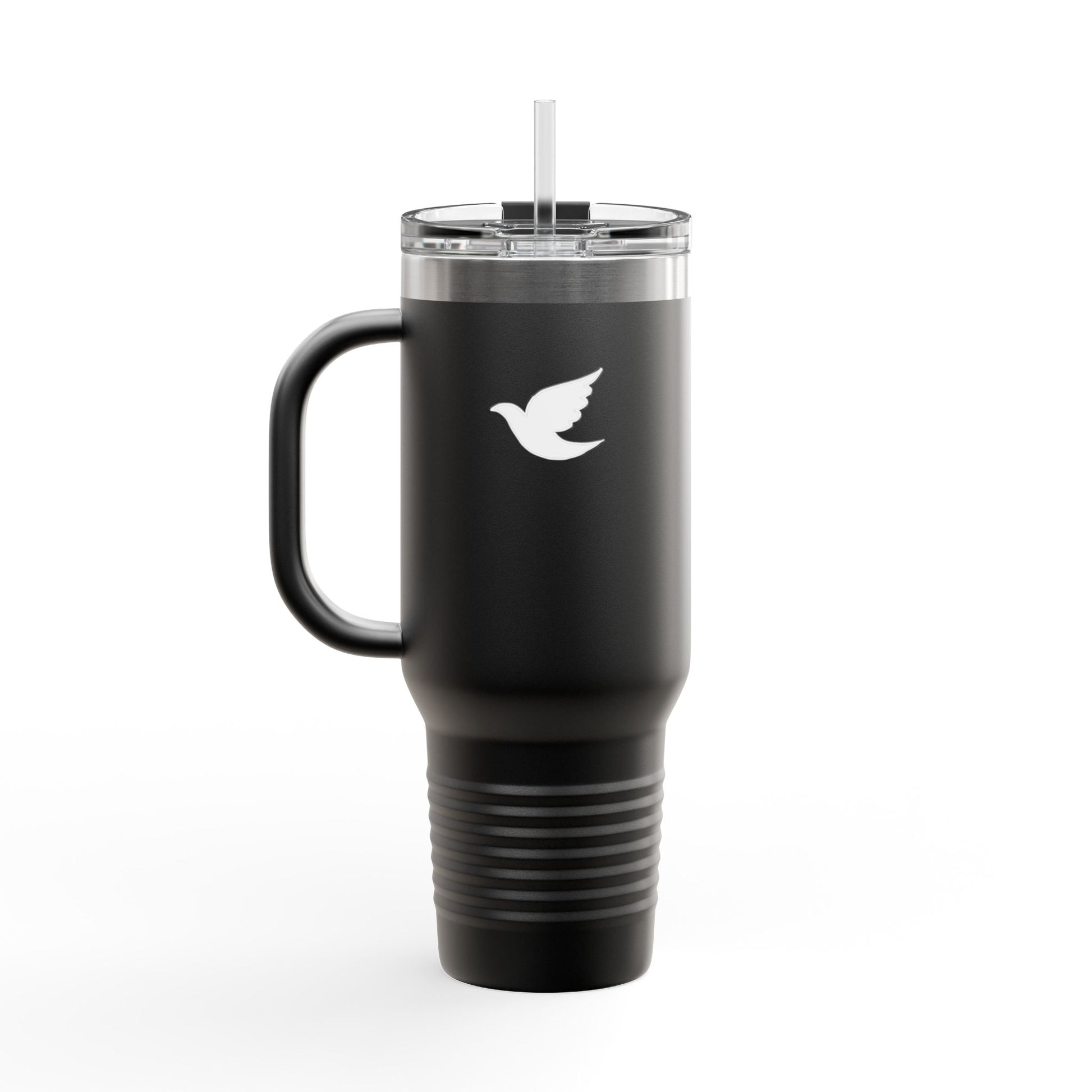 Taza Termica de Fe con Popote 1.18L - Christian Insulated Tumbler 40oz - "Venga Tu Reino" Mateo 6:10 - Spanish Bible Verse Travel Mug with Straw - Somos Semilla De Mostaza