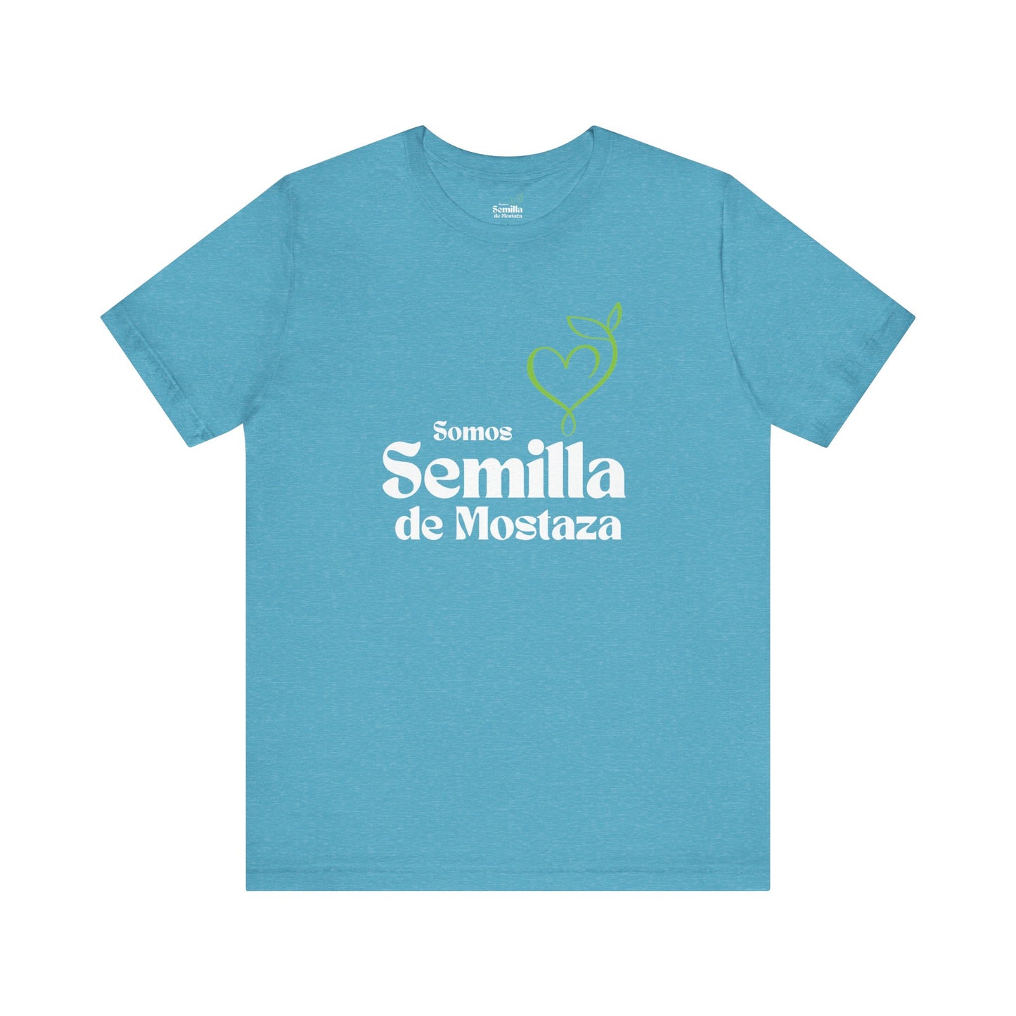 Camiseta Cristiana Unisexo - Logo "Somos Semilla de Mostaza" - Christian Unisex T-Shirt - Somos Semilla De Mostaza