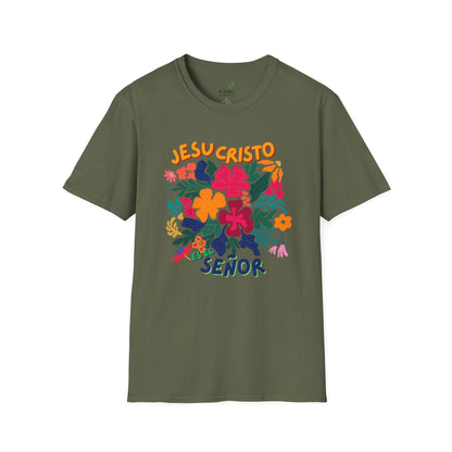 "Jesucristo es el Señor" Floral T-Shirt