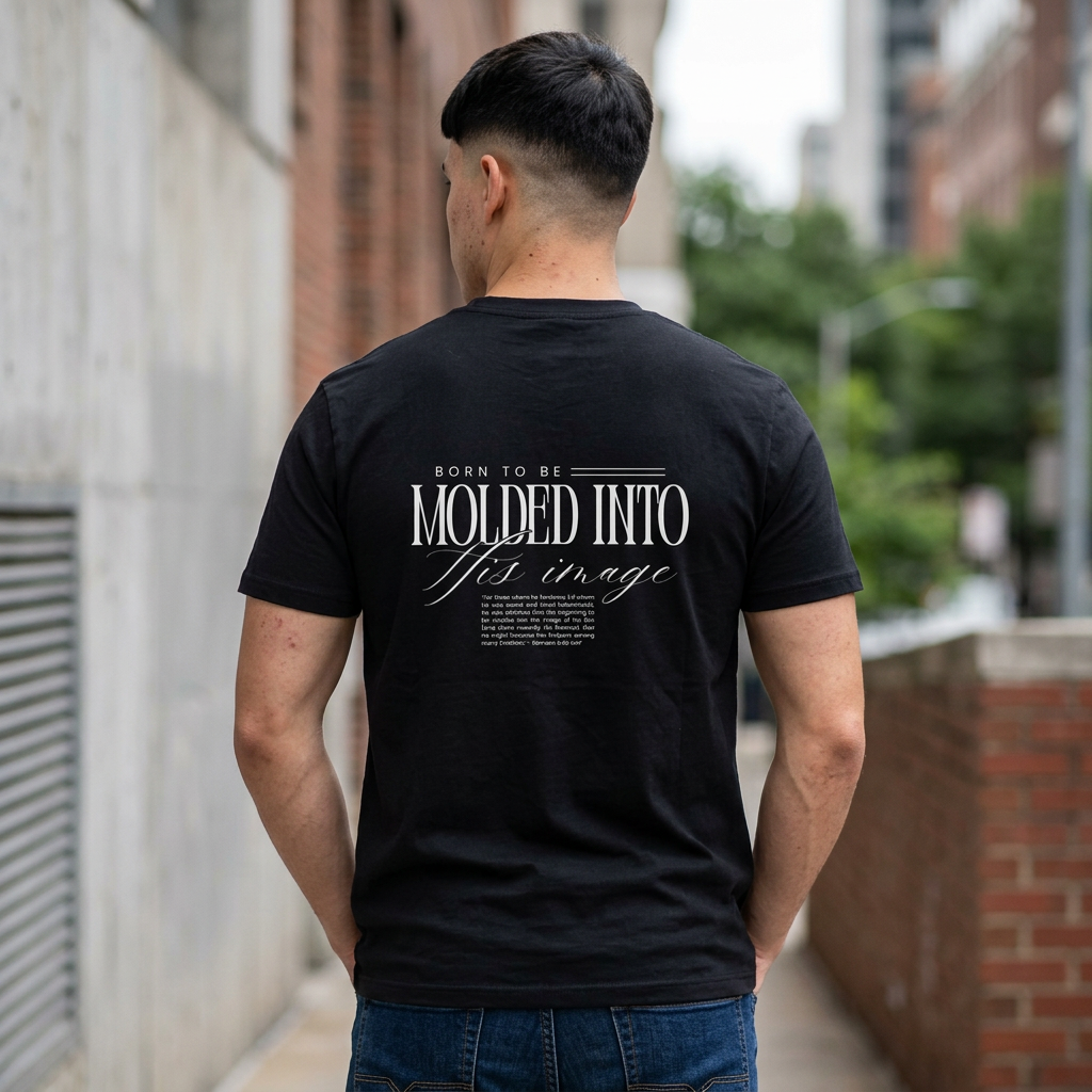 Born to Be Molded T-Shirt — Romans 8:29 Christian Faith Tee