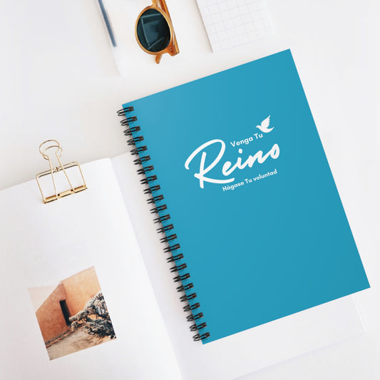 Venga tu Reino Spiral Notebook in Teal