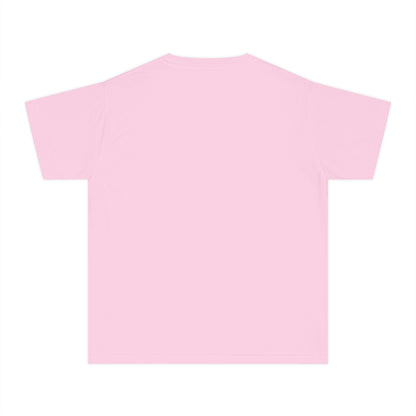 Playera Cristiana Infantil con Versículo - 1 Corintios 13:4-7 en Corazón Rosa - Christian Kids T-shirt "Love Is..."