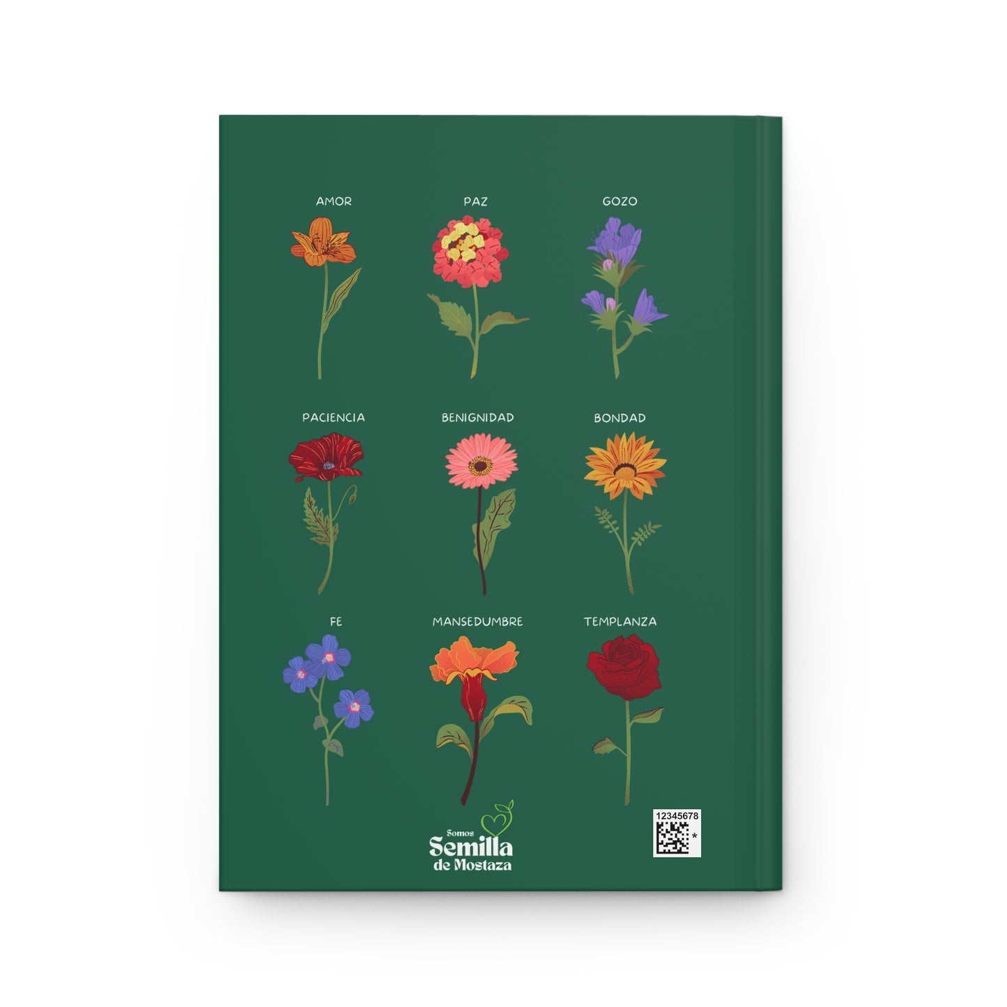 Frutos del Espíritu (Galatas 5:22-23) Hardcover Prayer Journal