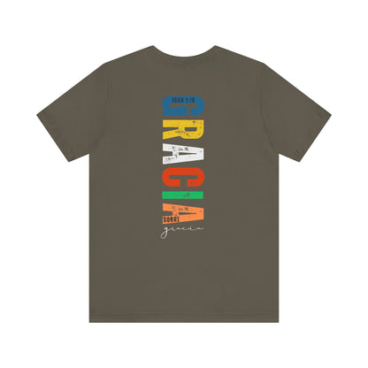 Camiseta Cristiana “Gracia sobre gracia” Juan 1:16 - Unisex Faith Apparel - Christian T-Shirt with Spanish Bible Verse