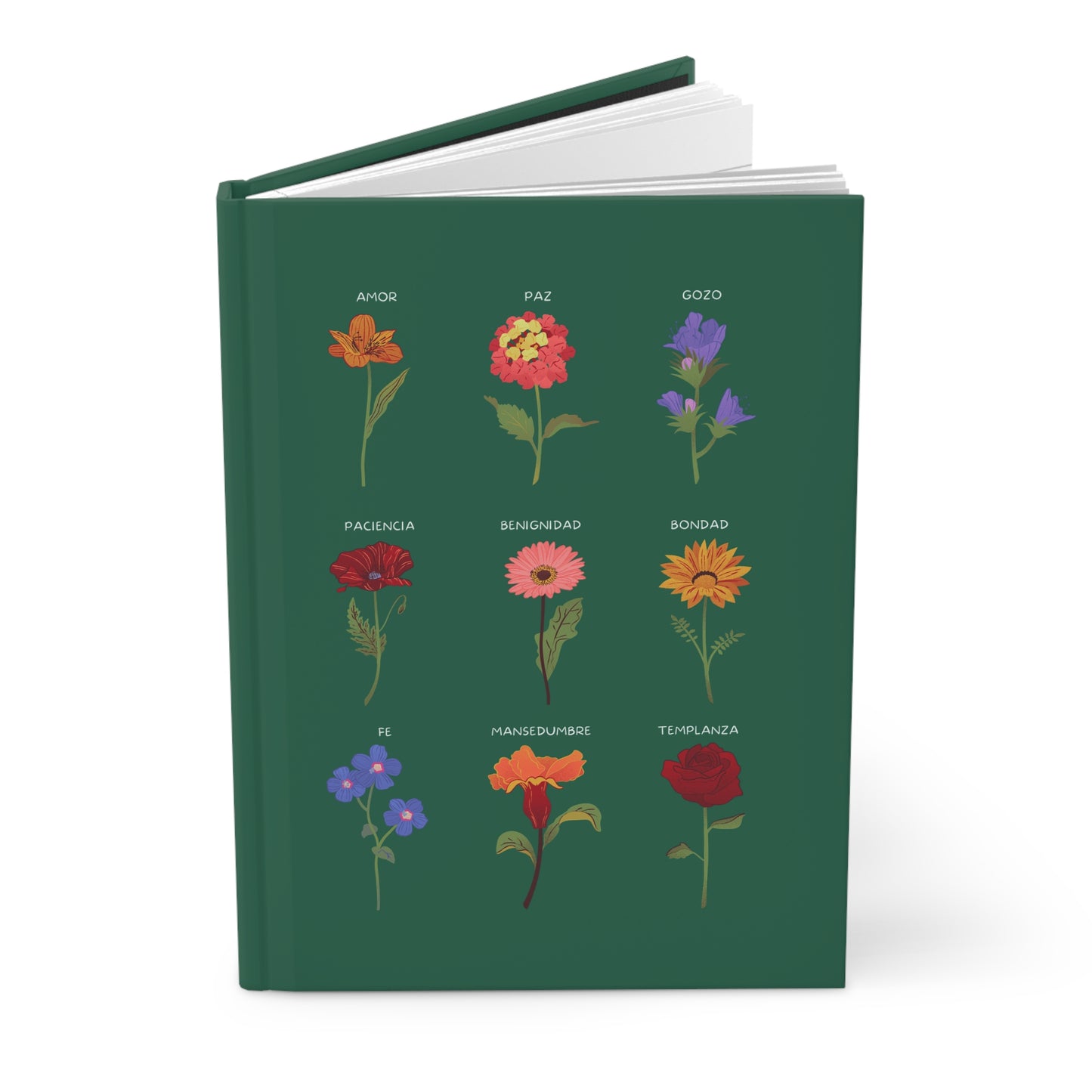 Frutos del Espíritu (Galatas 5:22-23) Hardcover Prayer Journal