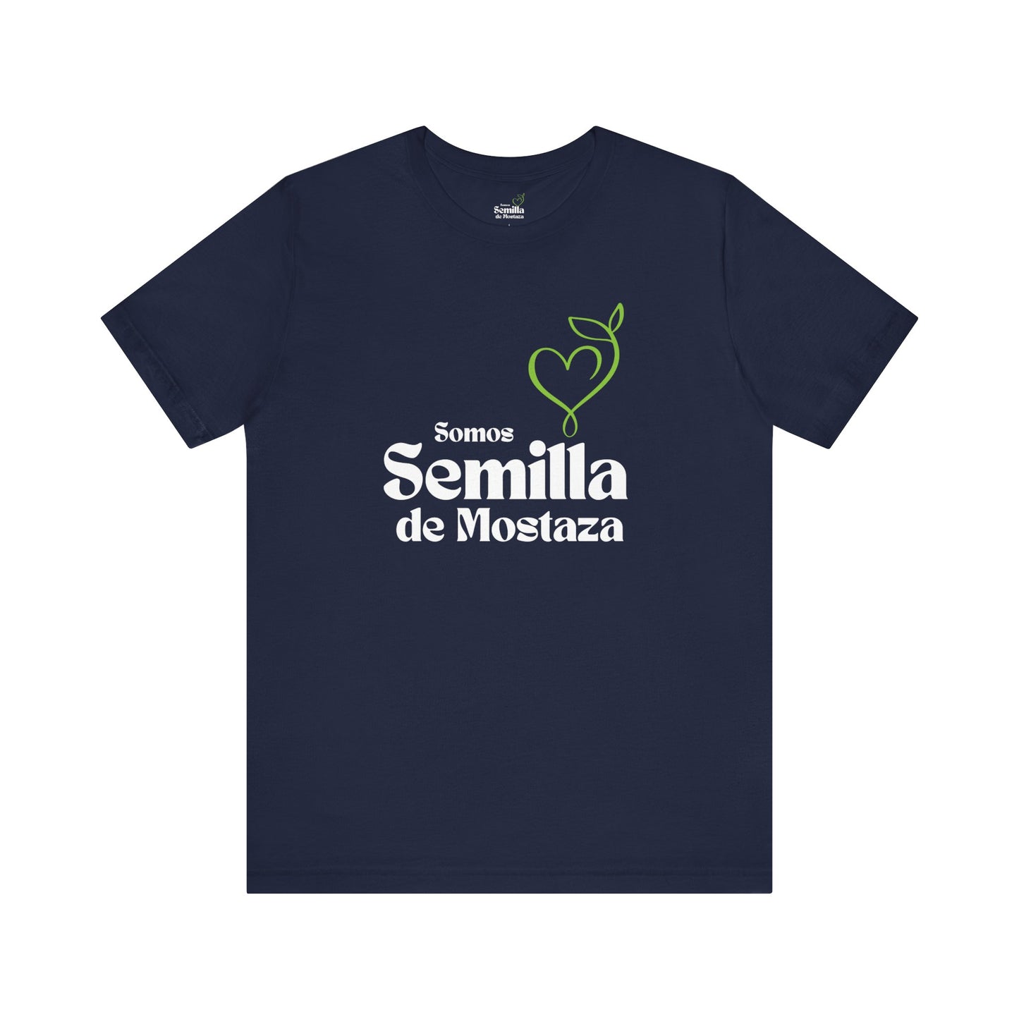 Camiseta Cristiana Unisexo - Logo "Somos Semilla de Mostaza" - Christian Unisex T-Shirt - Somos Semilla De Mostaza