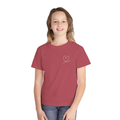 Playera Cristiana Infantil – Salmo 138:8 Diseño Corazón | Christian Kids T-Shirt – Heart Design