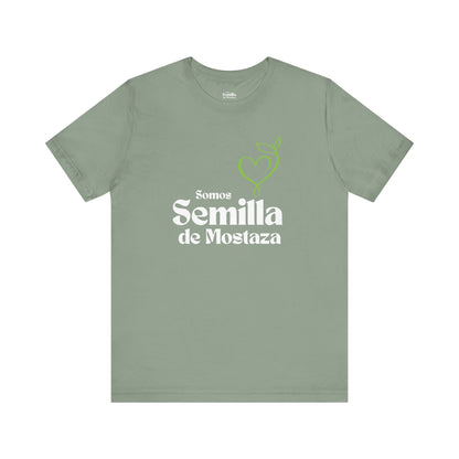 Camiseta Cristiana Unisexo - Logo "Somos Semilla de Mostaza" - Christian Unisex T-Shirt - Somos Semilla De Mostaza