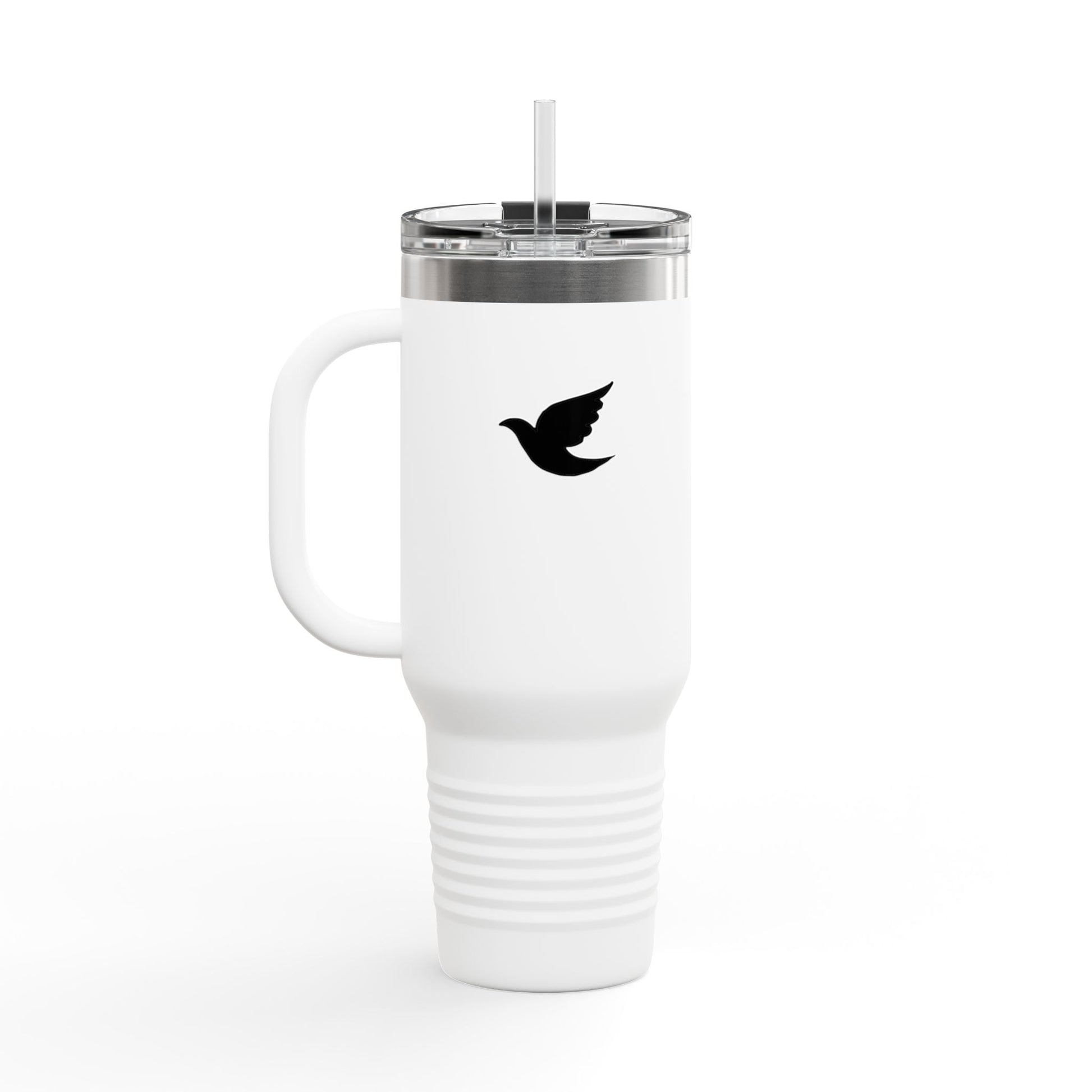 Taza Termica de Fe con Popote 1.18L - Christian Insulated Tumbler 40oz - "Venga Tu Reino" Mateo 6:10 - Spanish Bible Verse Travel Mug with Straw - Somos Semilla De Mostaza