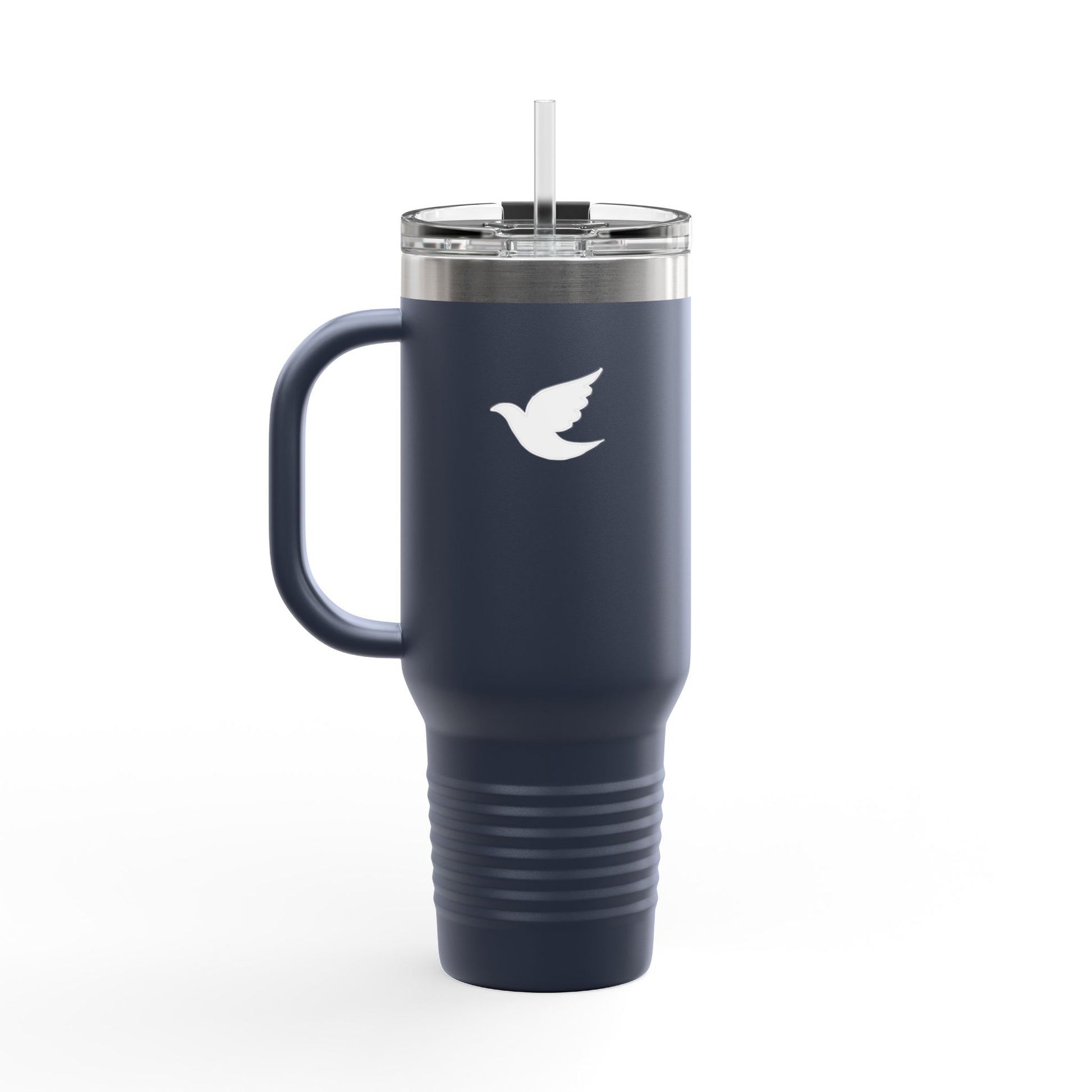 Taza Termica de Fe con Popote 1.18L - Christian Insulated Tumbler 40oz - "Venga Tu Reino" Mateo 6:10 - Spanish Bible Verse Travel Mug with Straw - Somos Semilla De Mostaza