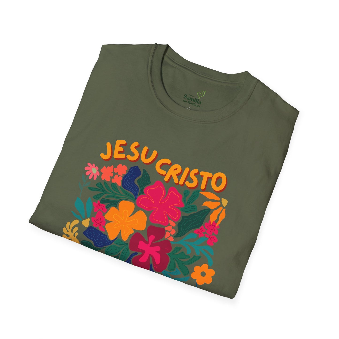 "Jesucristo es el Señor" Floral T-Shirt