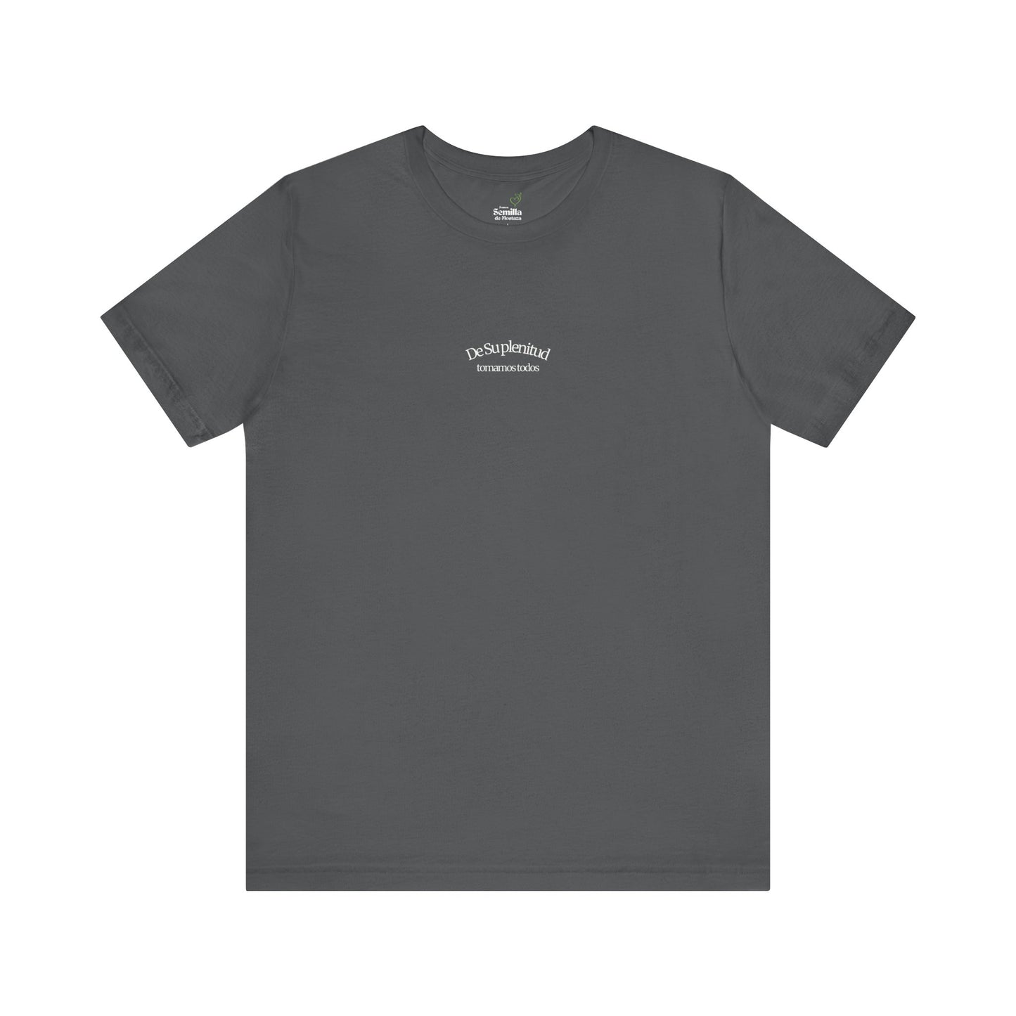 Camiseta Cristiana “Gracia sobre gracia” Juan 1:16 - Unisex Faith Apparel - Christian T-Shirt with Spanish Bible Verse
