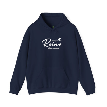 Sudadera Cristiana con Gorro - "Venga tu Reino" Mateo 6:10 - Christian Hoodie - Unisex Faith Sweatshirt in Black, Maroon, Navy
